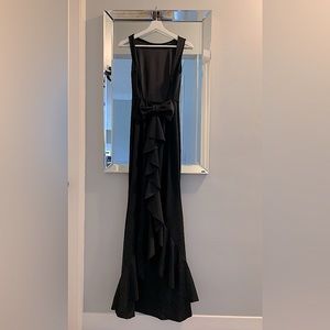 Formal Black Bow Maxi Dress